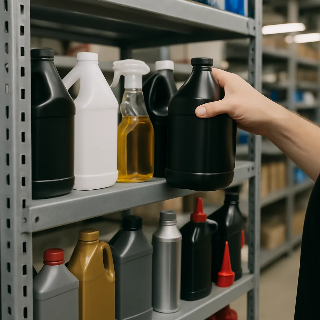 real photo of assorted automotive care products and